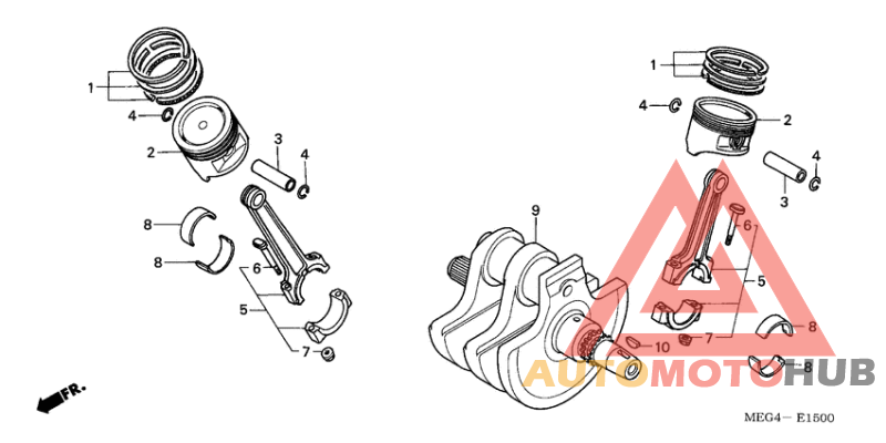 Вал коленчатый