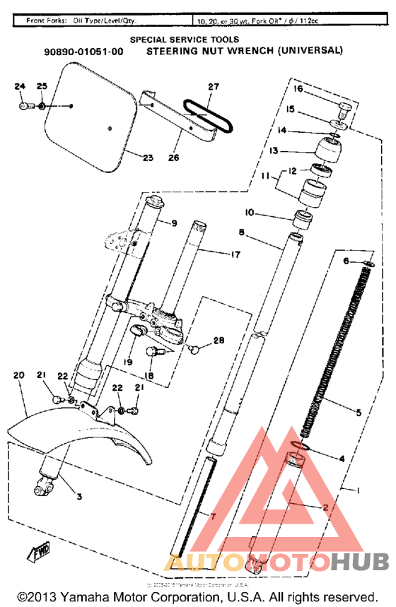 Front fork - front fender