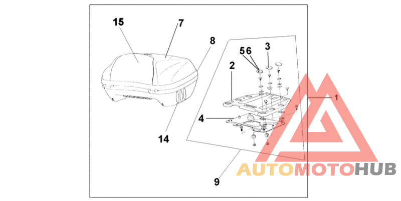 45l top box candy glory red