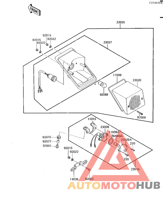 Taillight unit ass`y