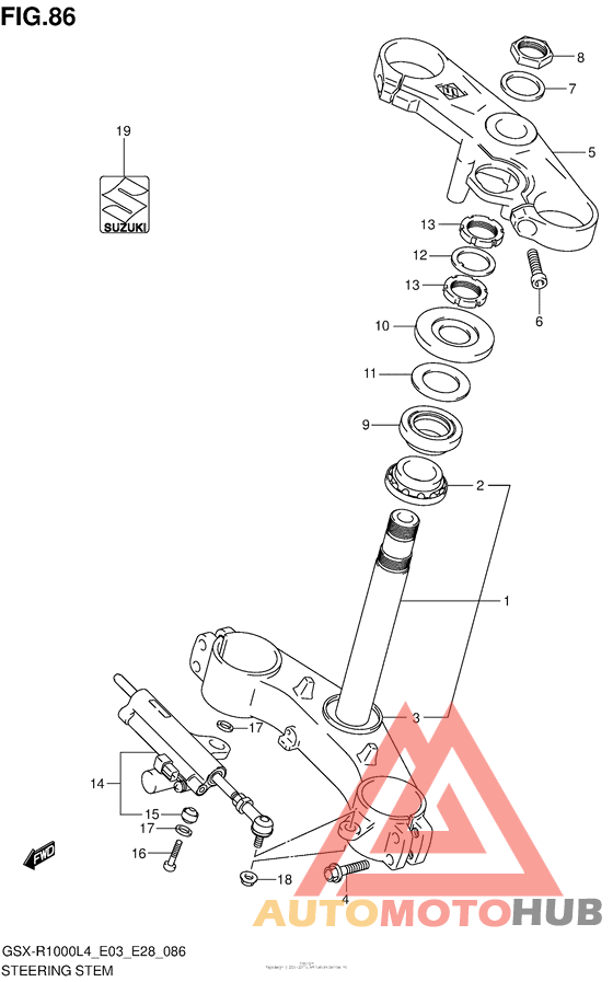 Steering Stem (Gsx-R1000L4 E03)