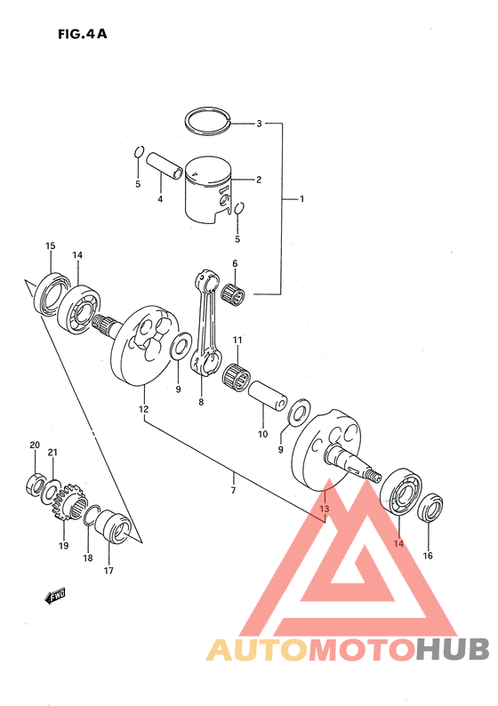 Вал коленчатый