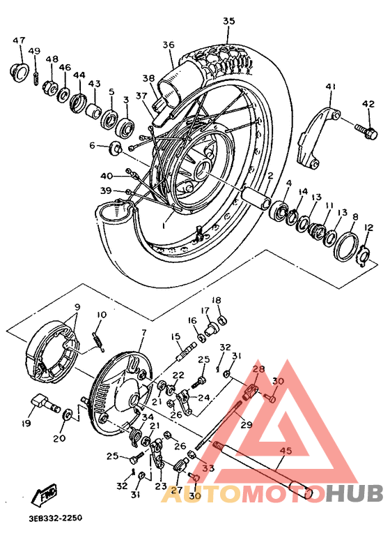 Переднее колесо