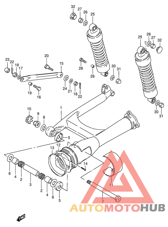 Маятник задний