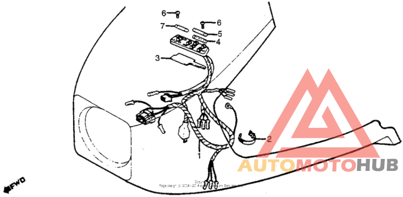 Fairing wire harness