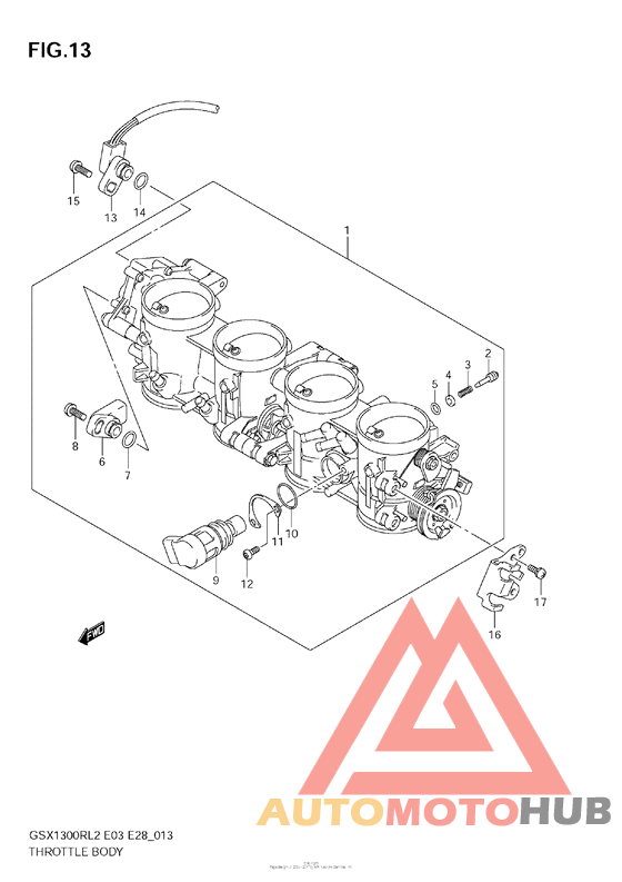 Throttle Body (Gsx1300R L2 E03)