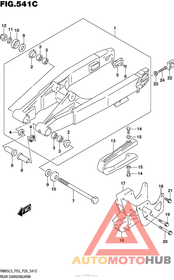 Rear Swingingarm (Rm85Ll5 P28)