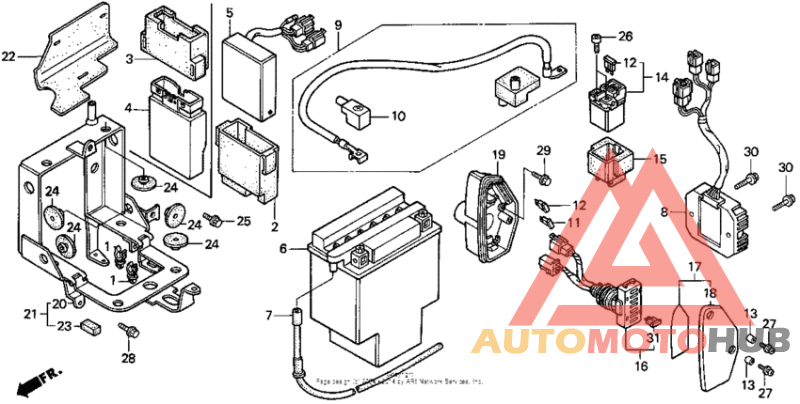 1100c/c2battery 95-97