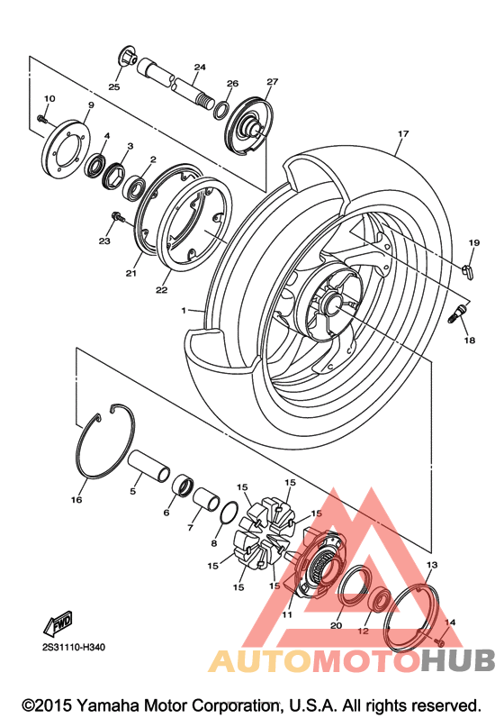 Переднее колесо