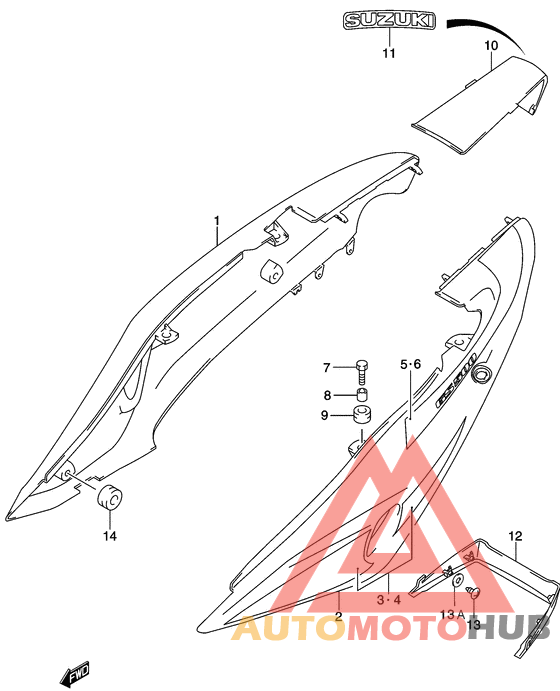 Обтекатель задний