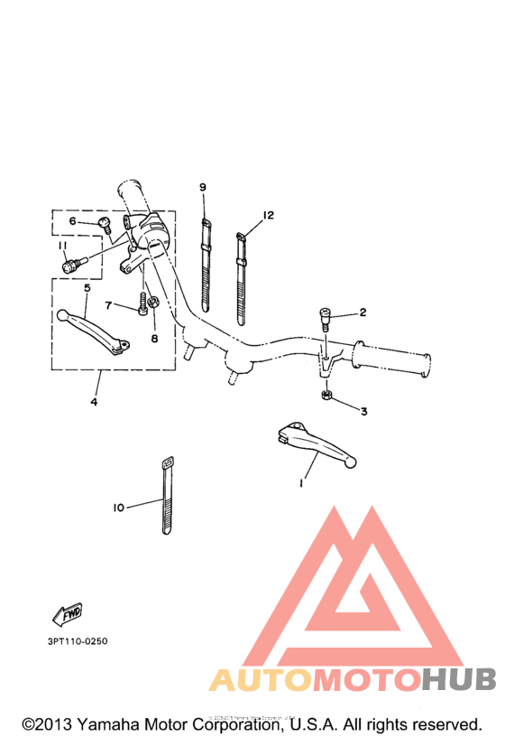 Handle switch. lever