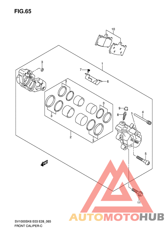 Передний суппорт