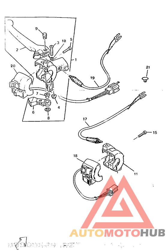 Handle switch. lever