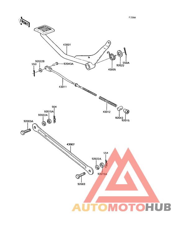 Педаль тормоза