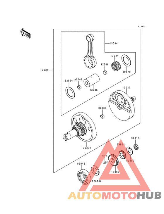 Crankshaft(kl650ae032206-)