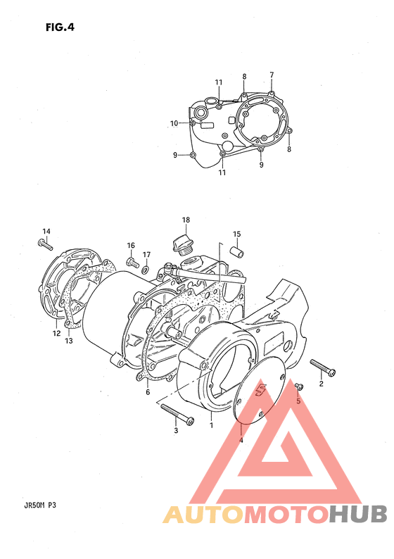 Crankcase cover ass`y  (v