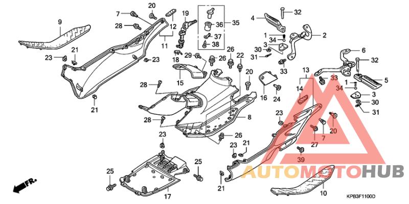Floor panel/center cover
