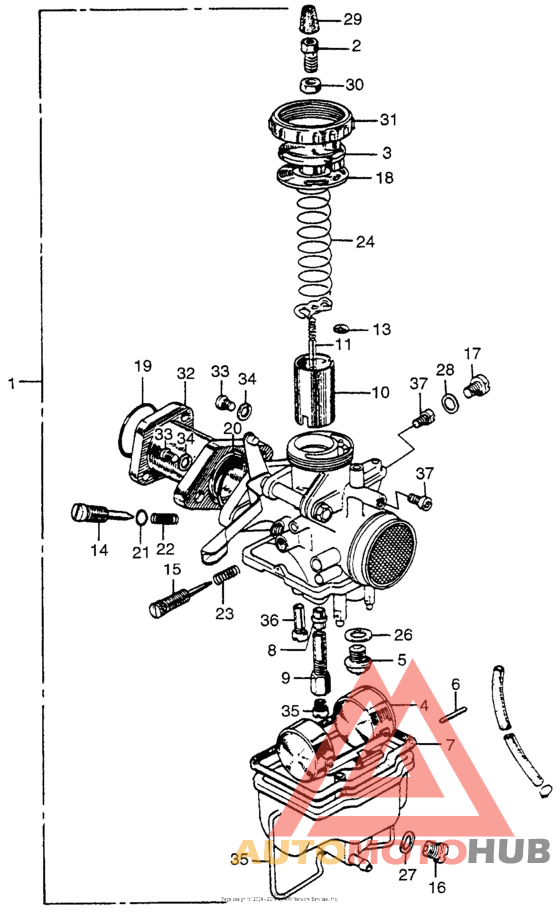 Cl175 left carburetor
