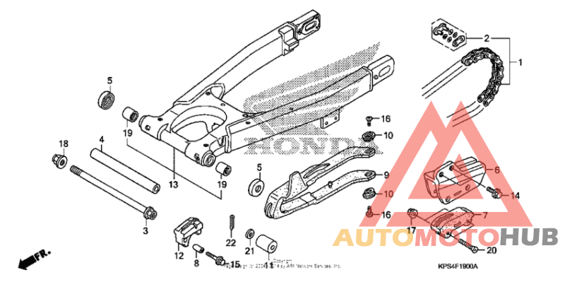 Swingarm + chain case