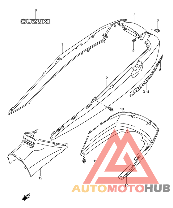 Обтекатель задний