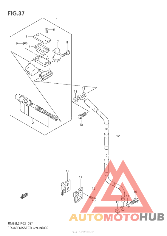 Front Master Cylinder (Rm85)