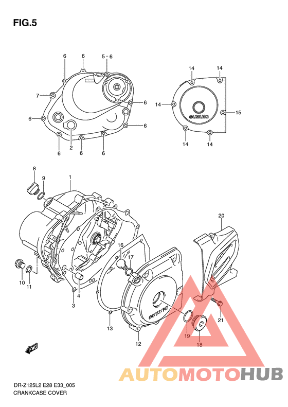 Crankcase cover ass`y  (v
