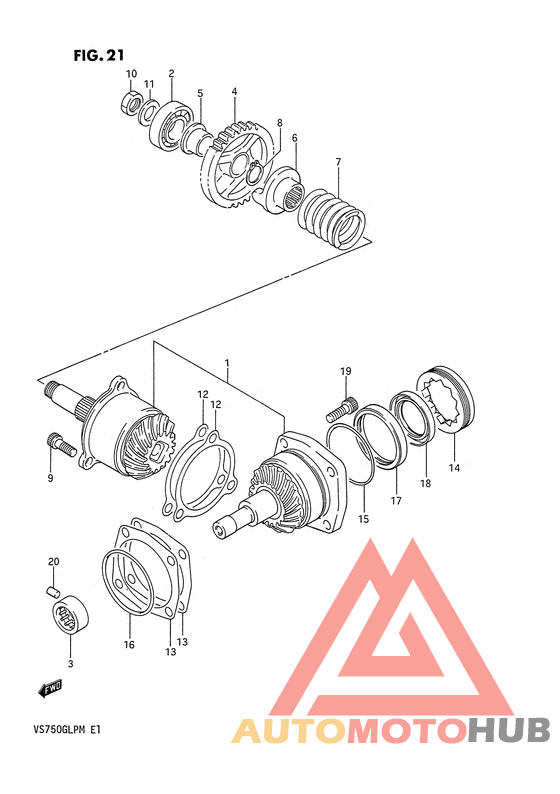 Secondary drive gear