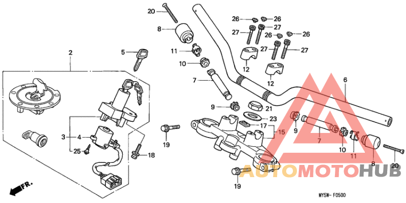 Handle pipe/top bridge