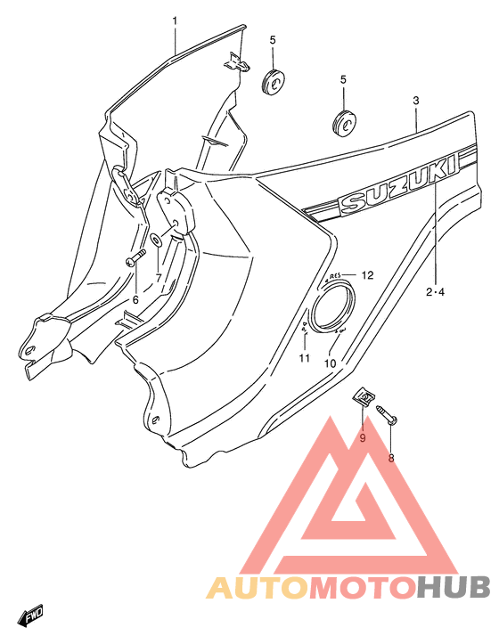 Обтекатель задний