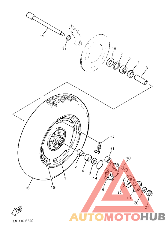 Переднее колесо