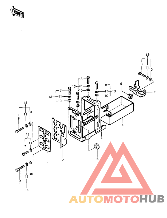 Battery case/electro bracket