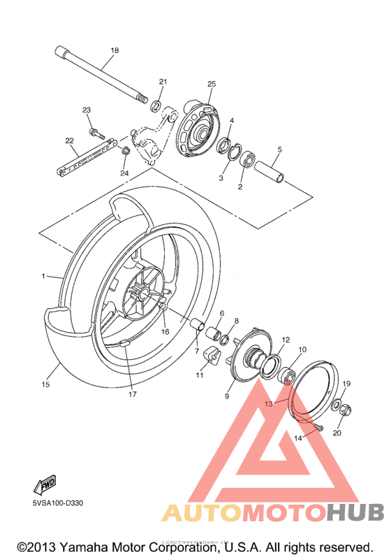 Переднее колесо