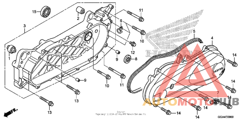Swingarm + left side cover