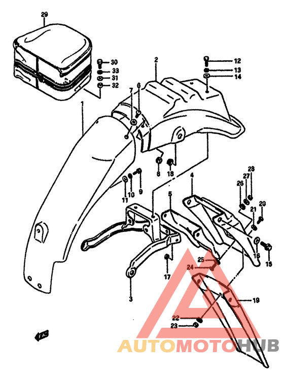 Заднее крыло