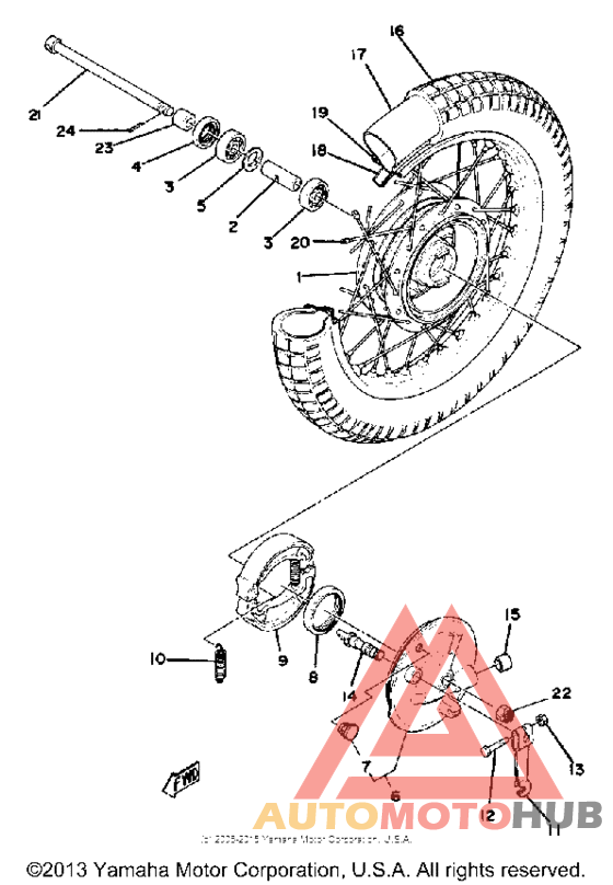 Переднее колесо