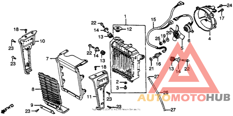 Radiator + cooling fan