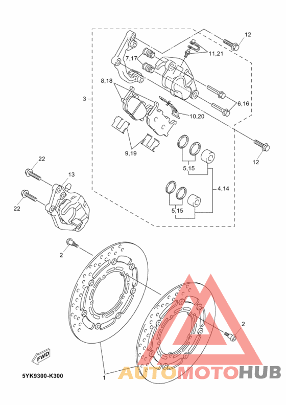 Передний суппорт