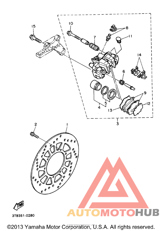 Задний суппорт