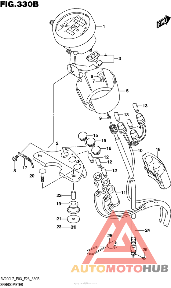 Speedometer (Rv200L7 E28)