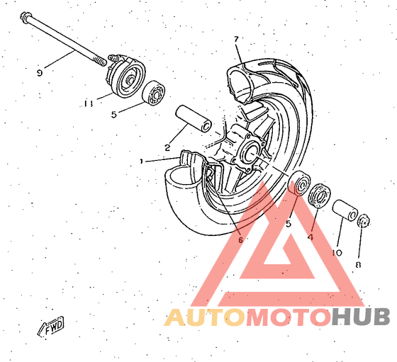 Переднее колесо
