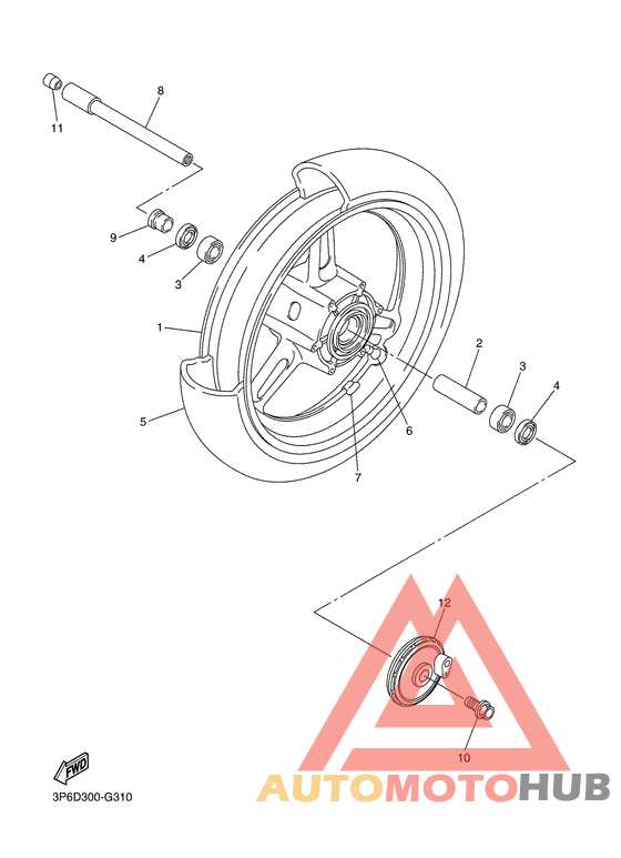Переднее колесо