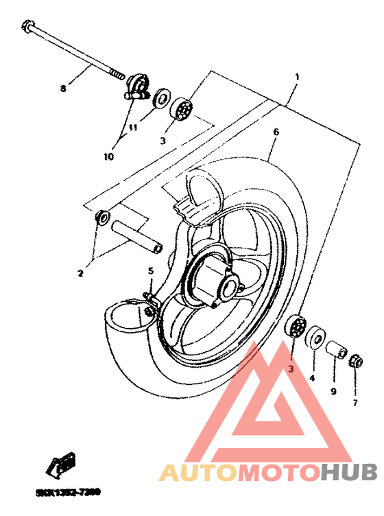 Переднее колесо