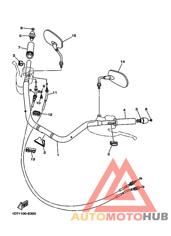 Steering handle & cable