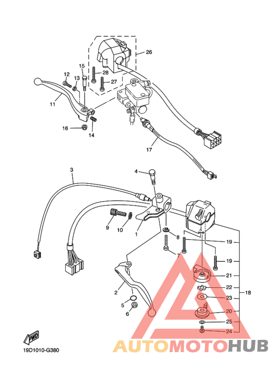 Переключатель руля рычаг