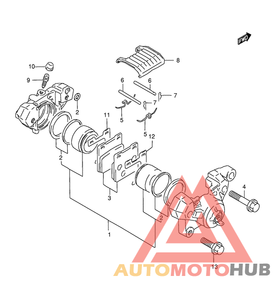 Задний суппорт