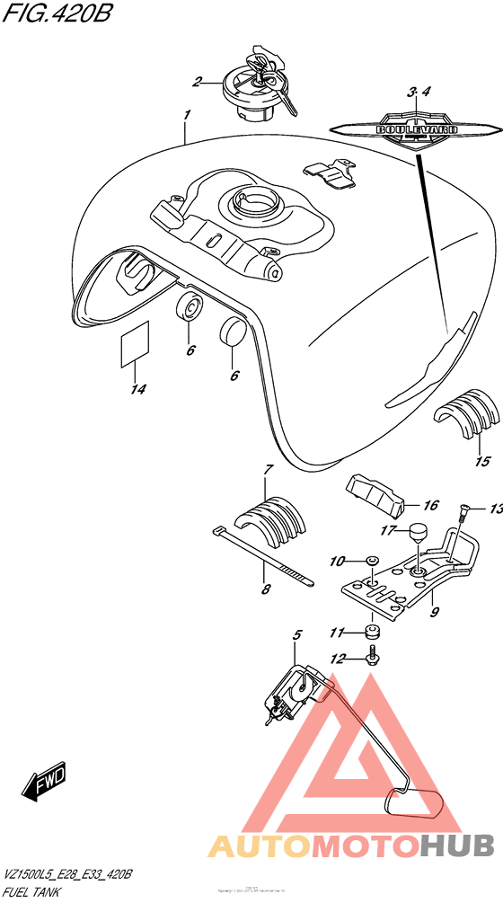 Fuel Tank (Vz1500L5 E33)