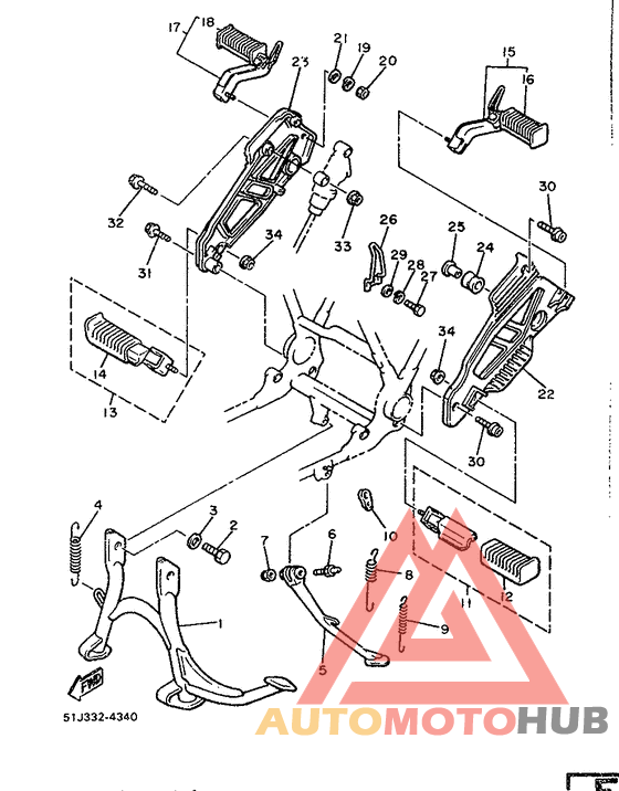 Stand. footrest