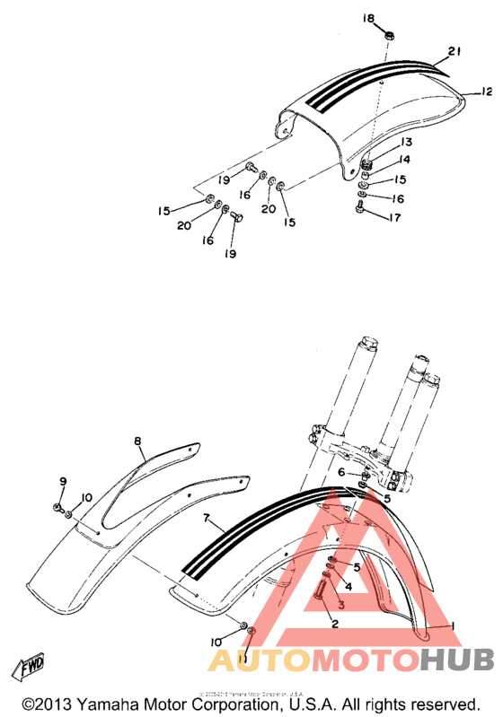 Front fender - rear fender