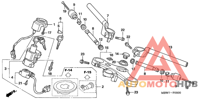 Handle pipe/top bridge