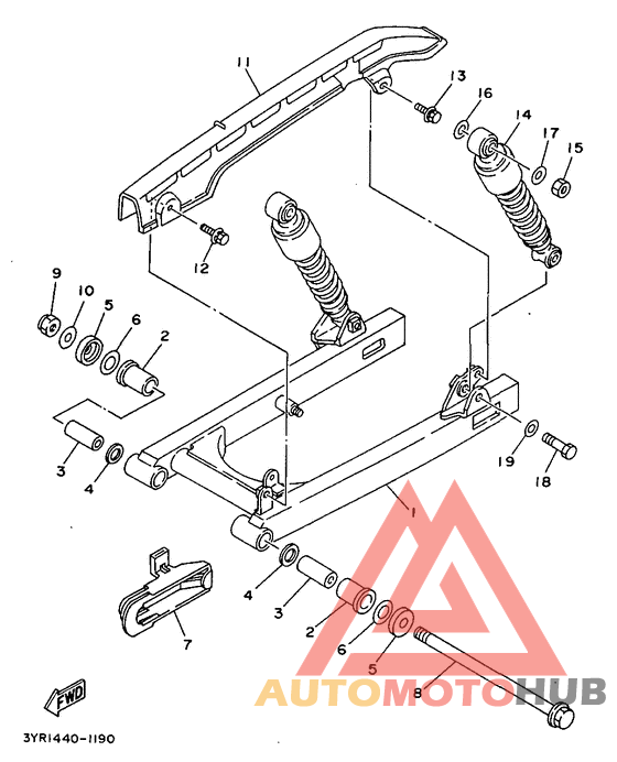 Rear arm. suspension
